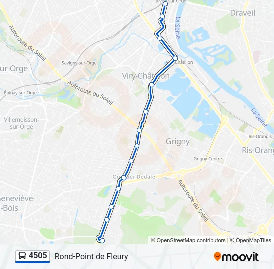 4505 Bus Line Map