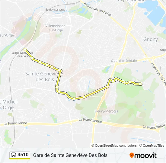 4510 Bus Line Map