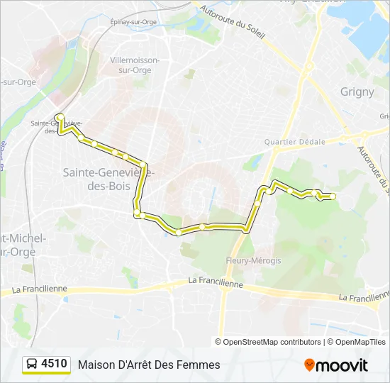 4510 Bus Line Map