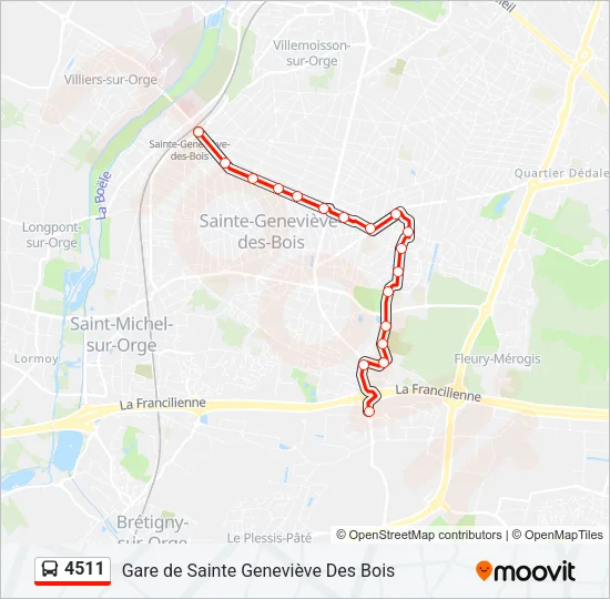 4511 Bus Line Map
