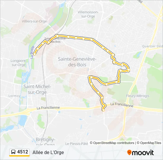 4512 Bus Line Map