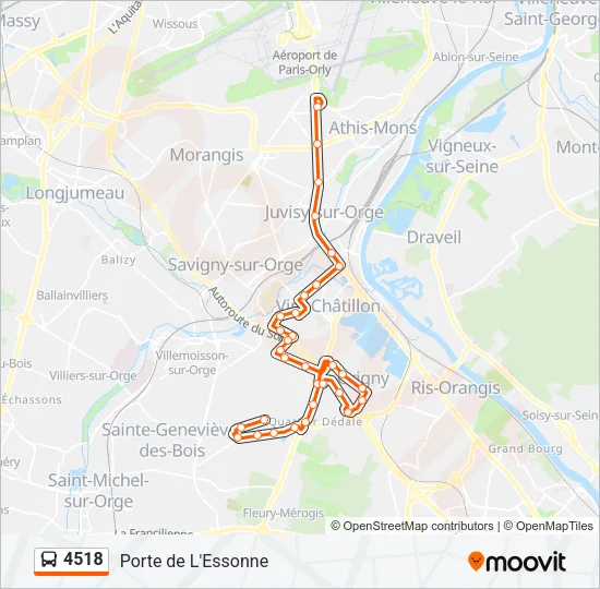4518 Bus Line Map