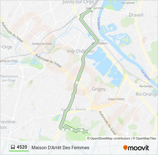 4520 Bus Line Map
