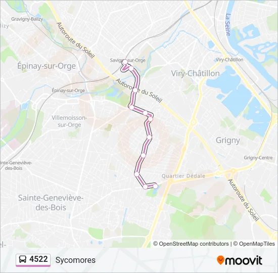 4522 Bus Line Map