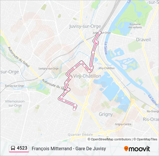 4523 Bus Line Map
