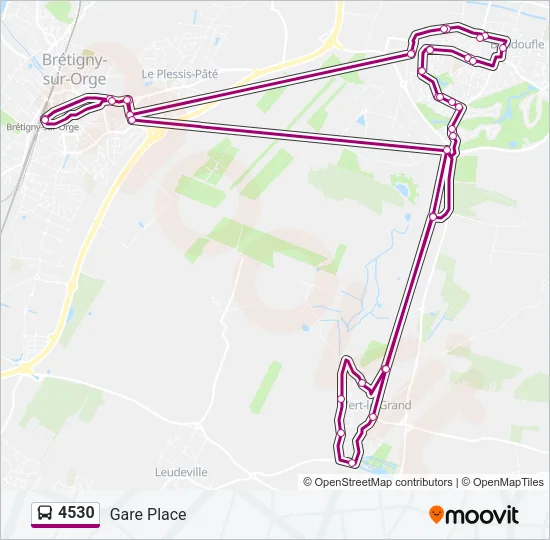 4530 Bus Line Map