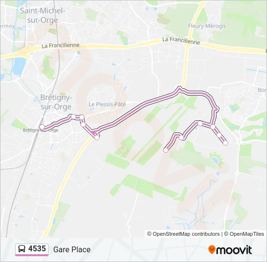 4535 Bus Line Map