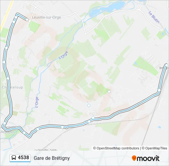 4538 Bus Line Map