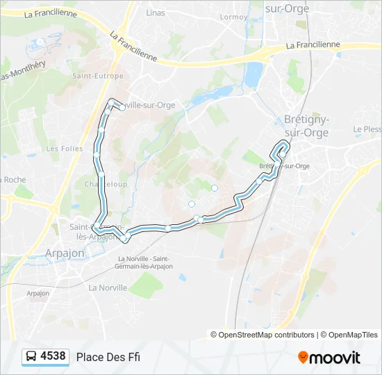 4538 Bus Line Map
