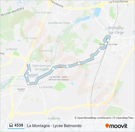 4538 Bus Line Map