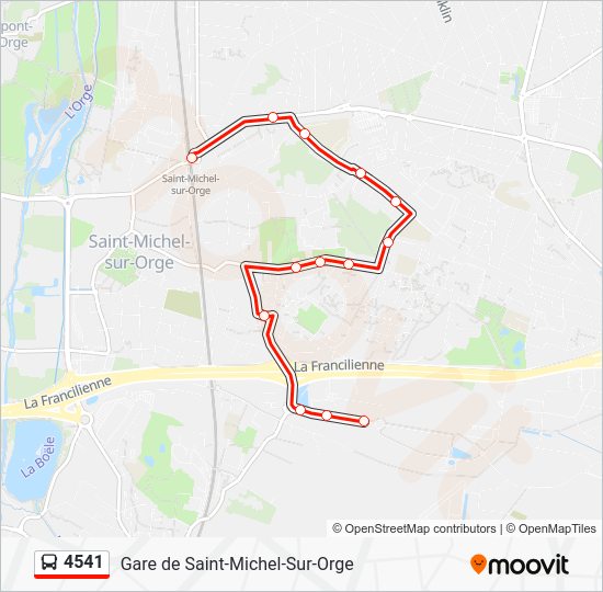 4541 Post Code 4541 Route: Schedules, Stops & Maps - Gare de Saint-Michel-Sur-Orge ...