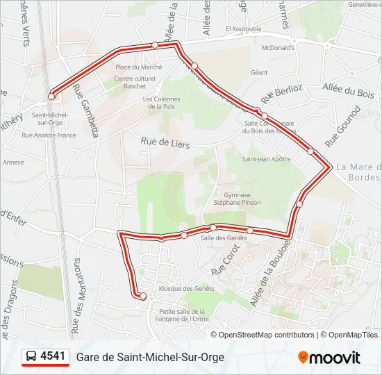 4541 Bus Line Map