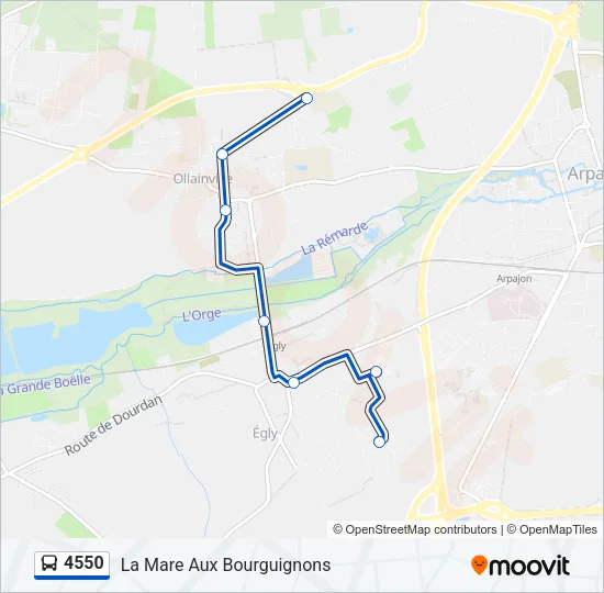 4550 Bus Line Map
