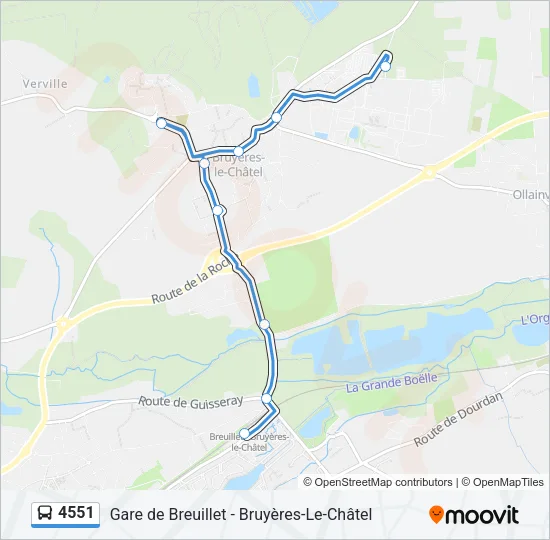 4551 Bus Line Map
