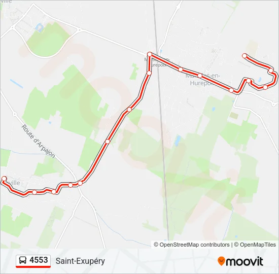 4553 Bus Line Map