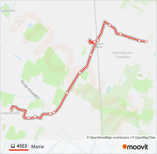 4553 Bus Line Map