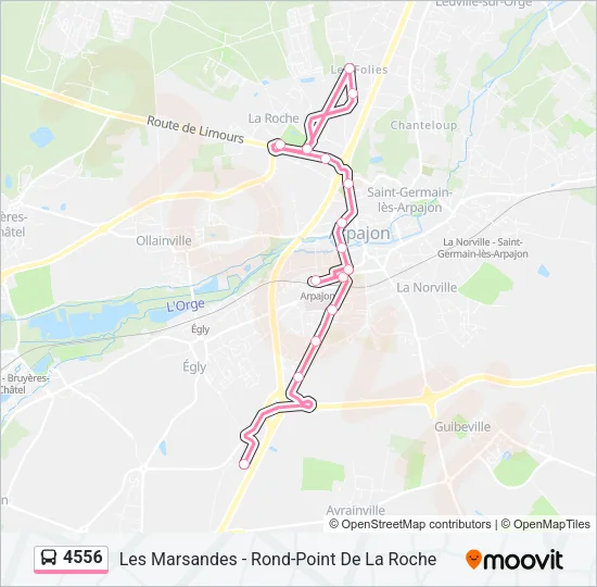 4556 Bus Line Map