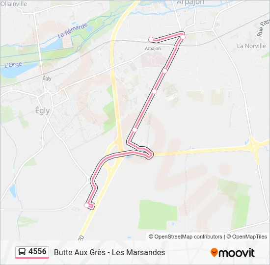 4556 Route: Schedules, Stops & Maps - Gare D'Arpajon (Updated)
