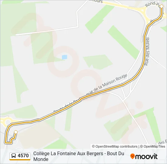 4570 Bus Line Map
