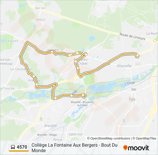 4570 Bus Line Map