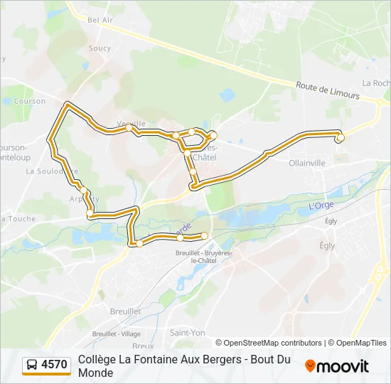 4570 Bus Line Map