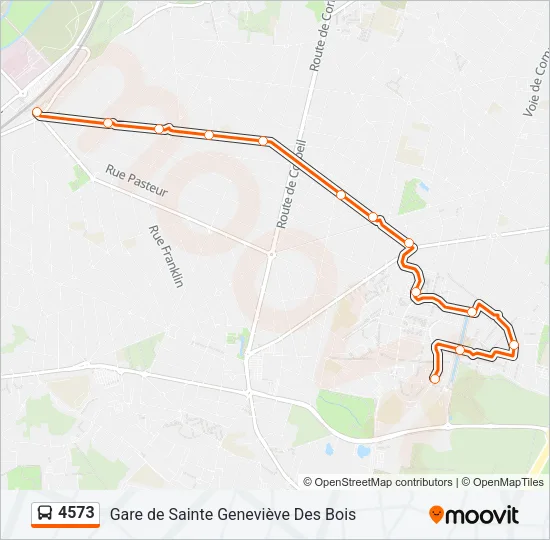 4573 Bus Line Map