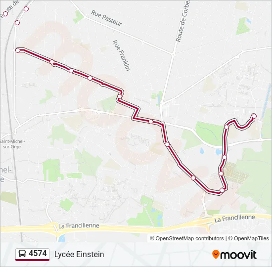 4574 Bus Line Map