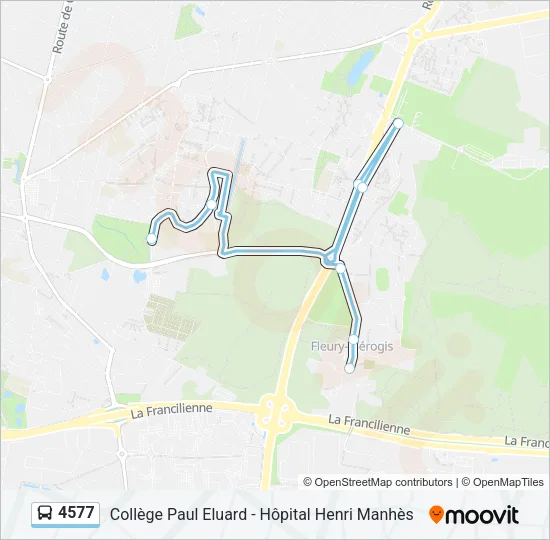 4577 Bus Line Map