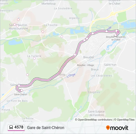 4578 Bus Line Map