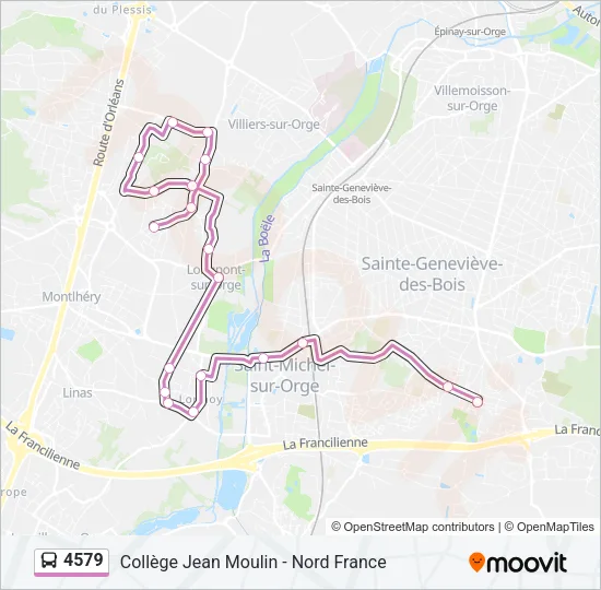 4579 Bus Line Map
