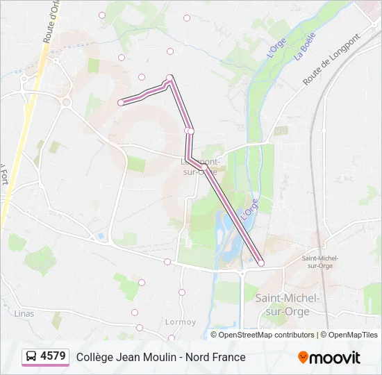 4579 Bus Line Map