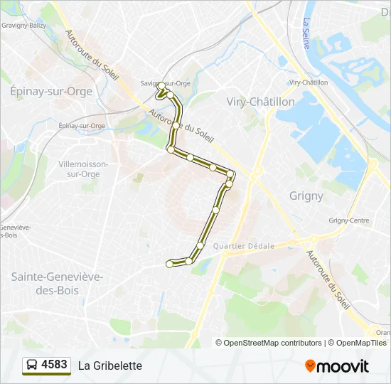 4583 Bus Line Map