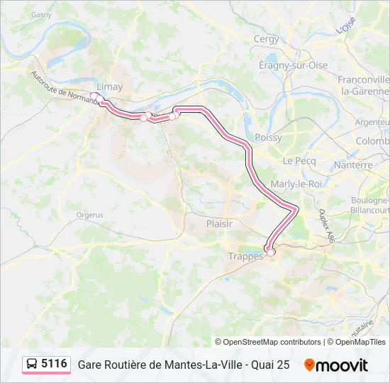 5116 Bus Line Map
