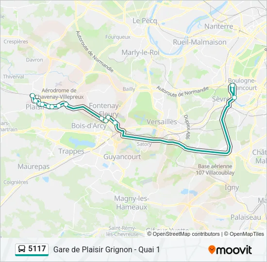 5117 Bus Line Map