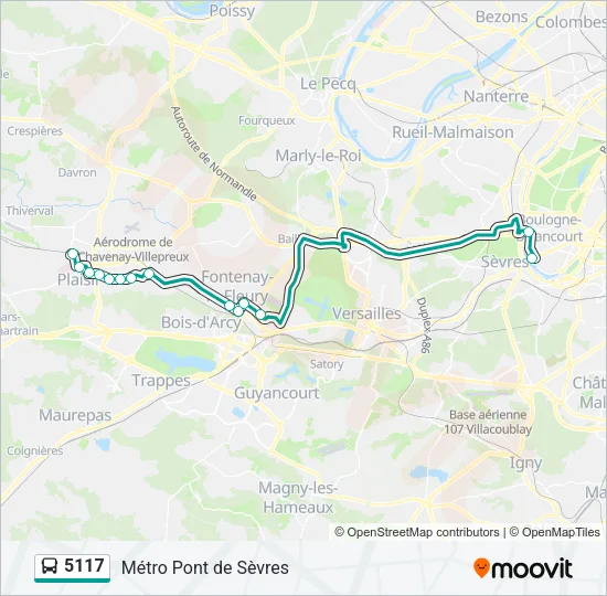 5117 Bus Line Map