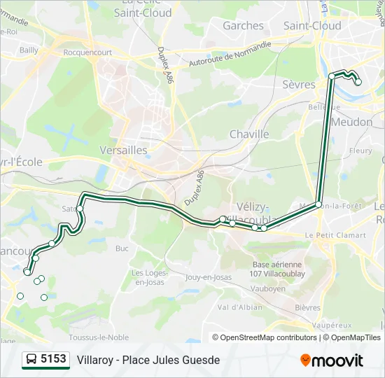 5153 Bus Line Map