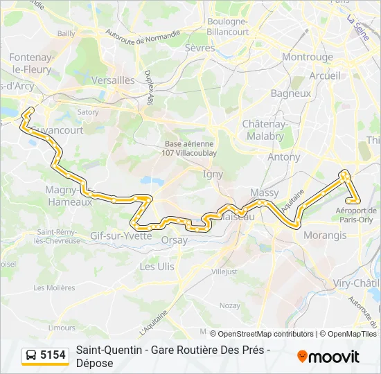 5154 Bus Line Map