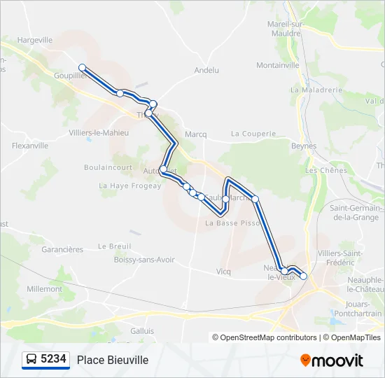 5234 Bus Line Map