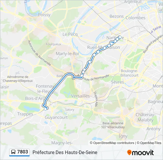 7803 Bus Line Map