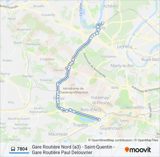 7804 Bus Line Map