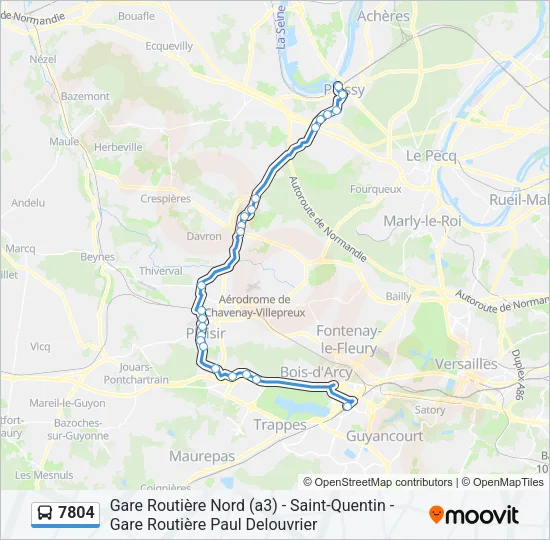 7804 Bus Line Map