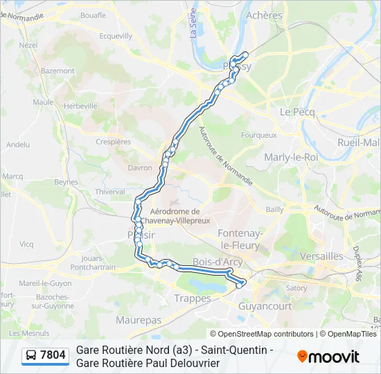 7804 Bus Line Map