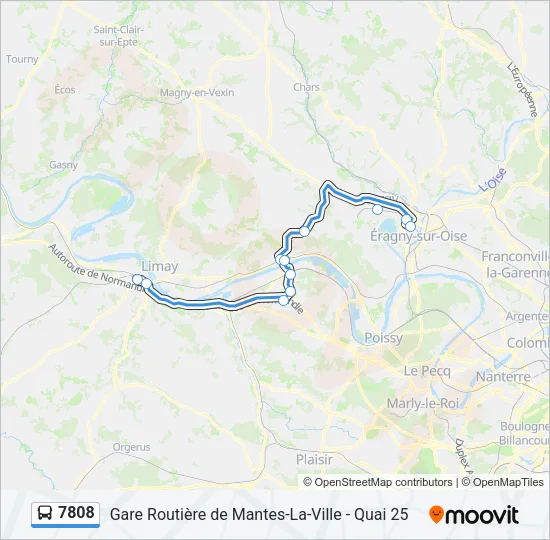 7808 Bus Line Map