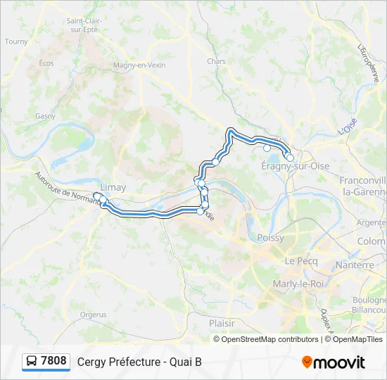 7808 Bus Line Map