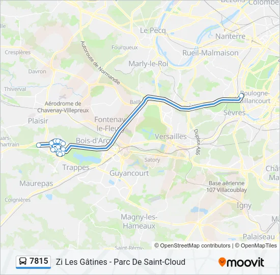 7815 Bus Line Map