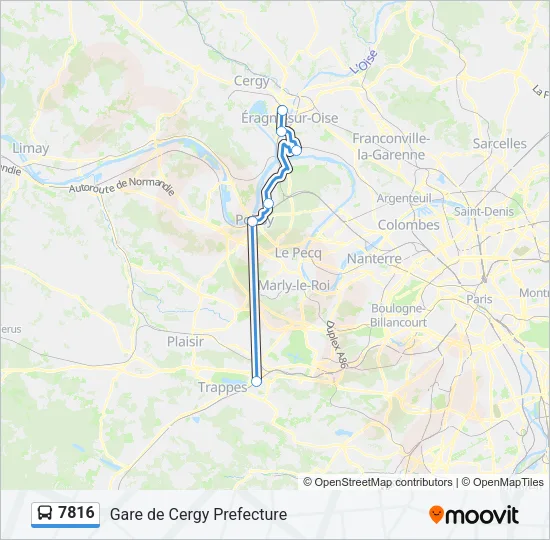 7816 Bus Line Map