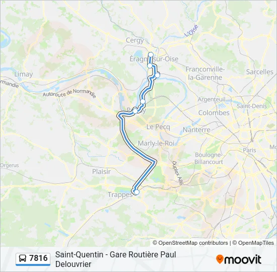 7816 Bus Line Map