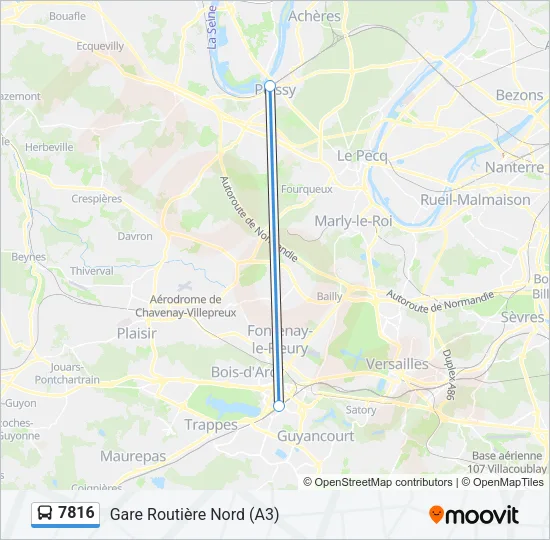 7816 Bus Line Map