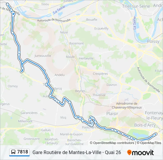7818 Bus Line Map
