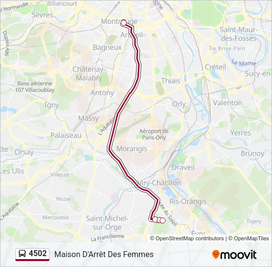4502 Bus Line Map